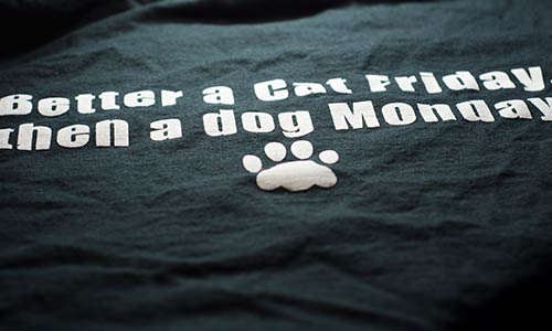 Cat Friday T-shirt design back